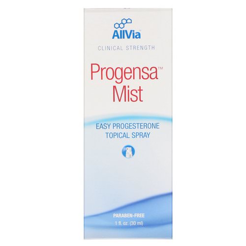 AllVia, Progensa Mist, Easy Progesterone Topical Spray, 1 oz (30 ml) Review