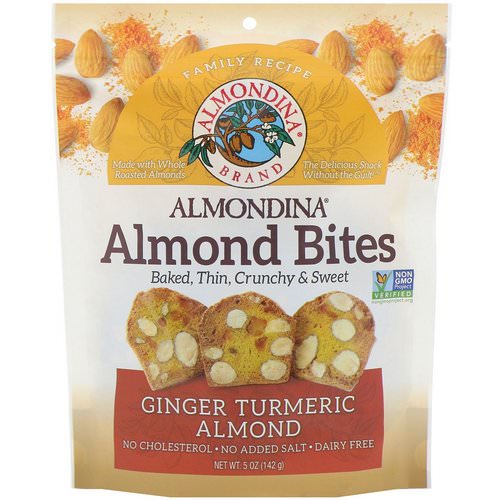 Almondina, Almond Bites, Ginger Turmeric Almond, 5 oz (142 g) Review