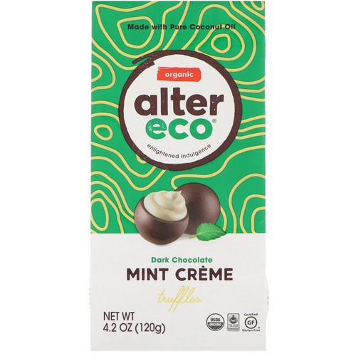 Alter Eco, Organic Mint Creme Truffles, Dark Chocolate, 4.2 oz (120 g) Review