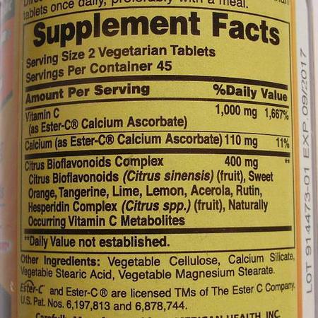 American Health Supplements Vitamins Vitamin C