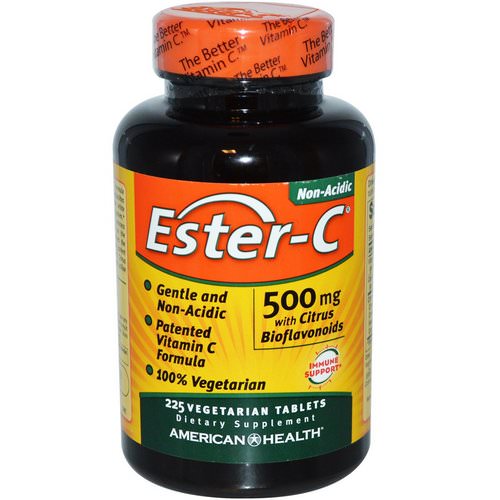 American Health, Ester-C with Citrus Bioflavonoids, 500 mg, 225 Veggie Tabs Review