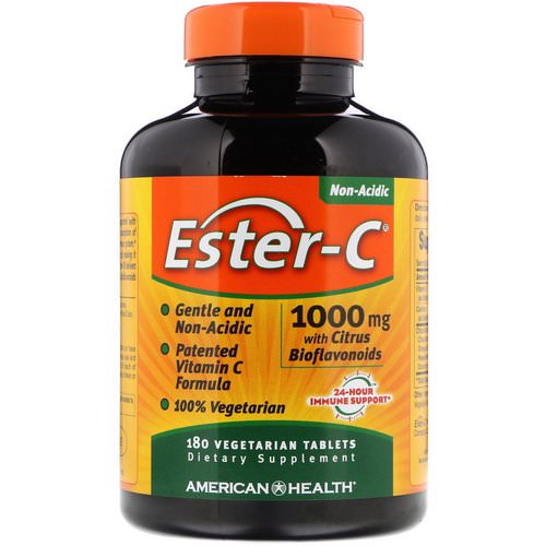 American Health, Ester-C with Citrus Bioflavonoids, 1,000 mg, 180 Vegetarian Tablets Review