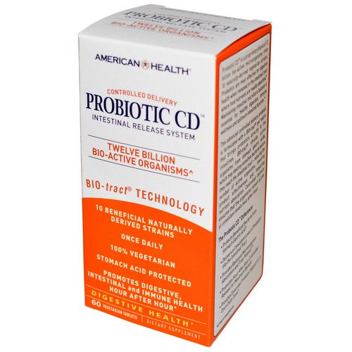 American Health, Probiotic CD, Intestinal Release System, 60 Veggie Tabs Review