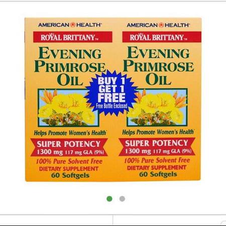Supplements Women's Health Evening Primrose Oil Laboratory Tested American Health