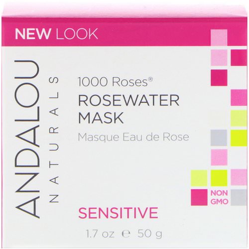Andalou Naturals, 1000 Roses, Rosewater Mask, Sensitive, 1.7 oz (50 g) Review