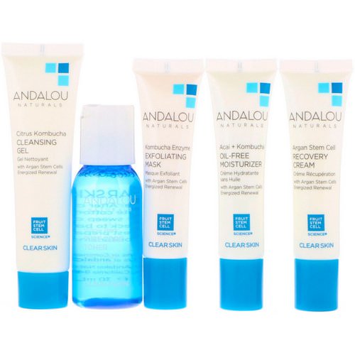 Andalou Naturals, Get Started Clarifying, Skin Care Essentials, 5 Piece Kit Review