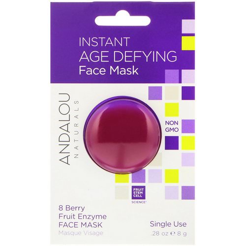 Andalou Naturals, Instant Age Defying, 8 Berry Fruit Enzyme Face Mask, .28 oz (8 g) Review