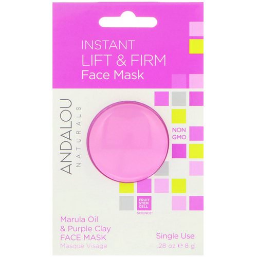 Andalou Naturals, Instant Lift & Firm, Marula Oil & Purple Clay Face Mask, .28 oz (8 g) Review