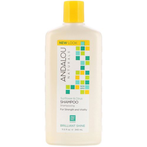 Andalou Naturals, Shampoo, Brilliant Shine, For Strength and Vitality, Sunflower & Citrus, 11.5 fl oz (340 ml) Review