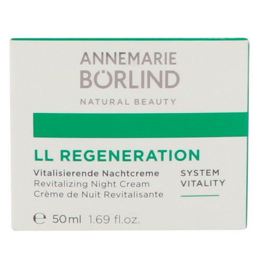 AnneMarie Borlind, LL Regeneration, Revitalizing Night Cream, 1.69 fl oz (50 ml) Review