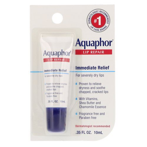 Aquaphor, Lip Repair, Immediate Relief, Fragrance Free, .35 fl oz (10 ml) Review