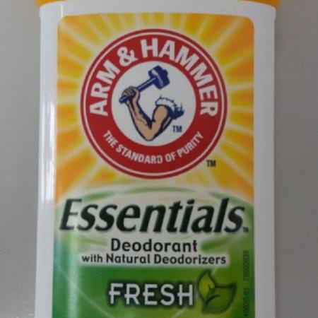 Essentials Natural Deodorant, For Men and Women, Fresh