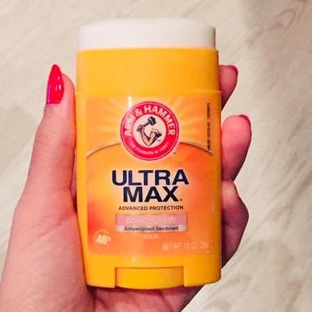 Arm & Hammer, UltraMax, Solid Antiperspirant Deodorant, for Women, Powder Fresh, 2.6 oz (73 g) Review
