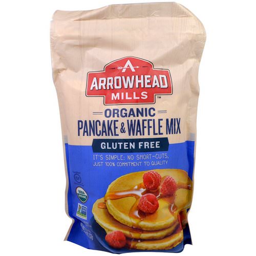 Arrowhead Mills, Organic Pancake & Waffle Mix, Gluten Free, 1.6 lbs (737 g) Review