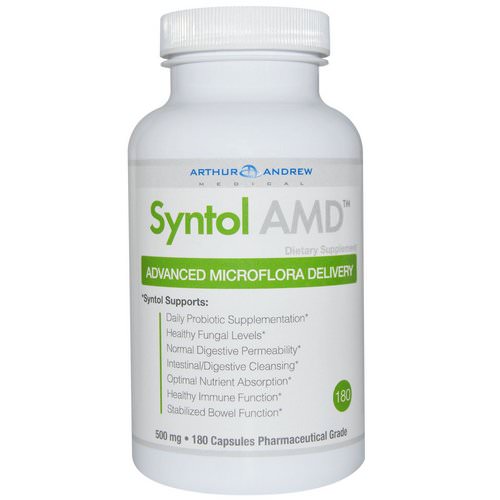 Arthur Andrew Medical, Syntol AMD, Advanced Microflora Delivery, 500 mg, 180 Capsules Review