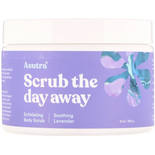 Asutra, Scrub The Day Away, Exfoliating Body Scrub, Soothing Lavender, 12 oz (350 g) Review