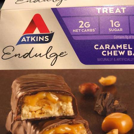 Atkins, Endulge, Caramel Nut Chew Bar, 5 Bars, 1.2 oz (34 g) Each Review