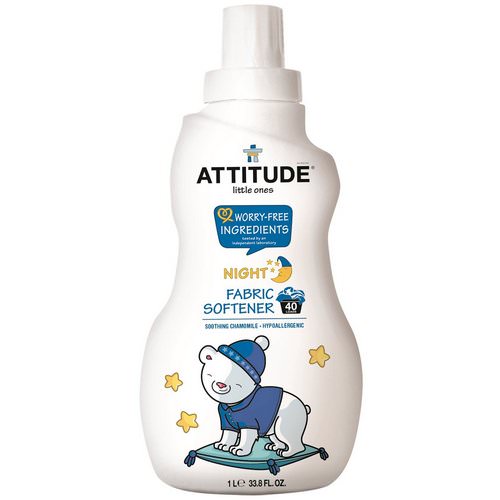 ATTITUDE, Little Ones, Fabric Softener, Night, Soothing Chamomile, 40 Loads, 33.8 fl oz (1 l) Review