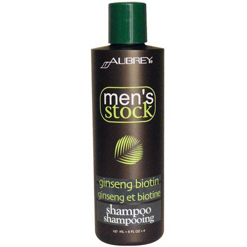 Aubrey Organics, Men's Stock, Shampoo, Ginseng Biotin, 8 fl oz (237 ml) Review