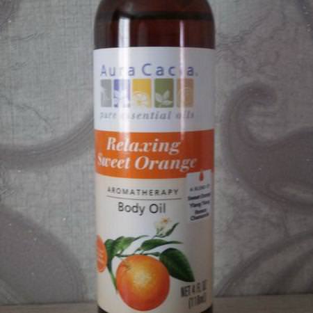 Aromatherapy Body Oil, Relaxing Sweet Orange