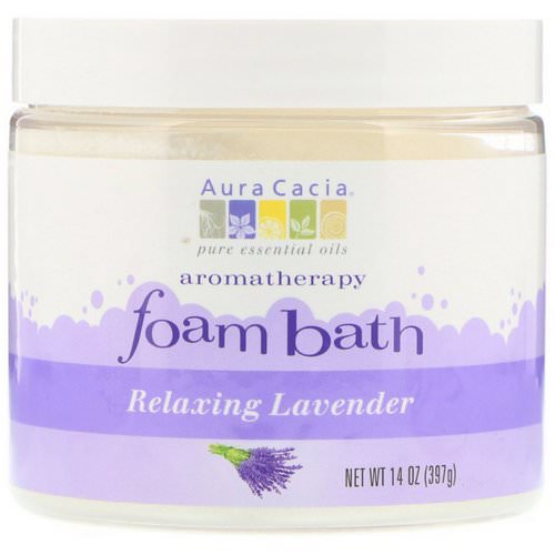 Aura Cacia, Aromatherapy Foam Bath, Relaxing Lavender, 14 oz (397 g) Review