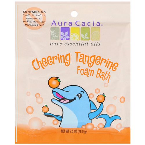 Aura Cacia, Cheering Foam Bath, Tangerine, 2.5 oz (70.9 g) Review