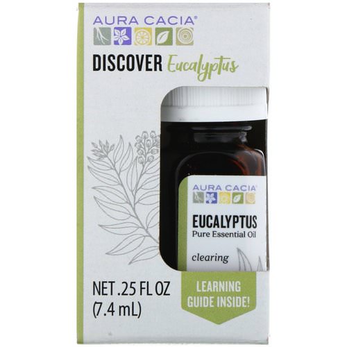 Aura Cacia, Discover Eucalyptus, Pure Essential Oil, .25 fl oz (7.4 ml) Review