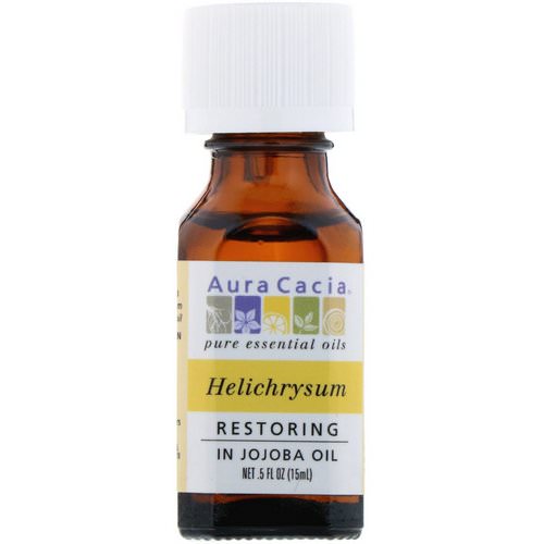 Aura Cacia, Pure Essential Oils, Helichrysum, Restoring, .5 fl oz (15 ml) Review