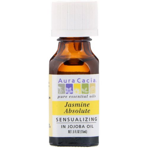 Aura Cacia, Pure Essential Oils, Jasmine Absolute, Sensualizing, .5 fl oz (15 ml) Review