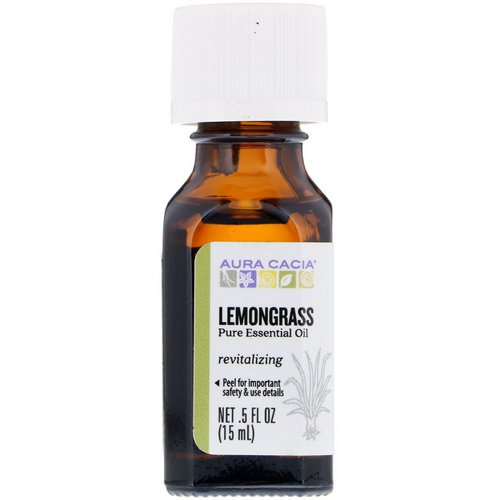 Aura Cacia, Pure Essential Oil, Lemongrass, .5 fl oz (15 ml) Review