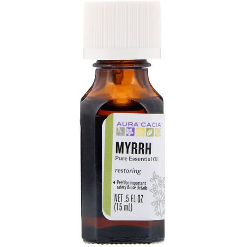 Aura Cacia, Pure Essential Oil, Myrrh, .5 fl oz (15 ml) Review