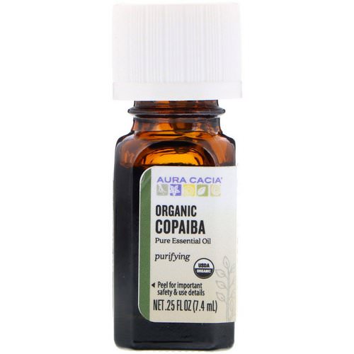 Aura Cacia, Pure Essential Oil, Organic Copaiba, .25 fl oz (7.4 ml) Review