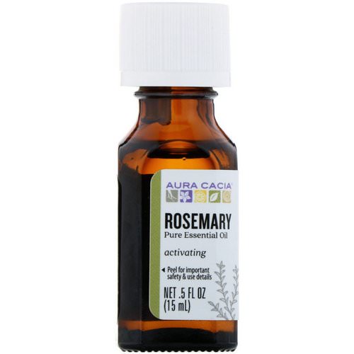 Aura Cacia, Pure Essential Oil, Rosemary, .5 fl oz (15 ml) Review