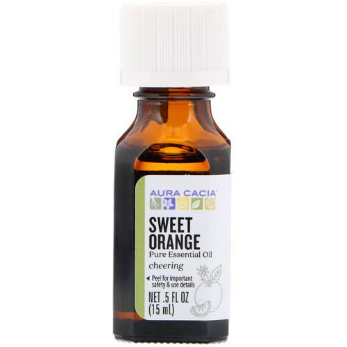 Aura Cacia, Pure Essential Oil, Sweet Orange, .5 fl oz (15 ml) Review