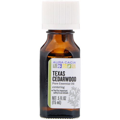 Aura Cacia, Pure Essential Oil, Texas Cedarwood, .5 fl oz (15 ml) Review