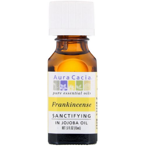 Aura Cacia, Pure Essential Oils, Frankincense, Sanctifying, .5 fl oz (15 ml) Review