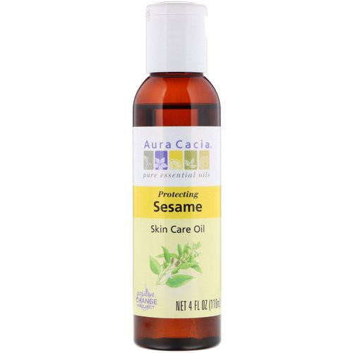 Aura Cacia, Pure Essential Oils, Skin Care Oil, Protecting Sesame, 4 fl oz (118 ml) Review
