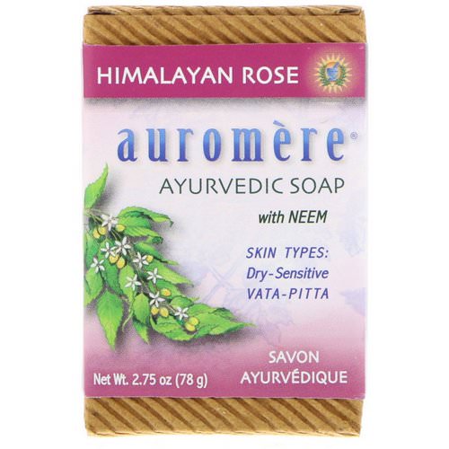 Auromere, Ayurvedic Soap, With Neem, Himalayan Rose, 2.75 oz (78 g) Review