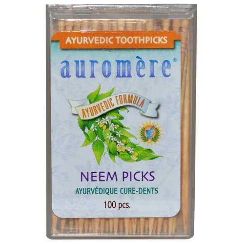 Auromere, Ayurvedic Toothpicks, Neem Picks, 100 Pieces Review