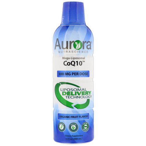 Aurora Nutrascience, Mega-Liposomal CoQ10+, Organic Fruit Flavor, 300 mg, 16 fl oz (480 ml) Review