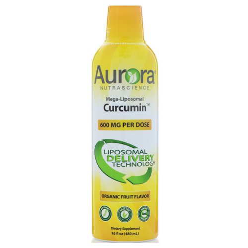 Aurora Nutrascience, Mega-Liposomal Curcumin, Organic Fruit Flavor, 600 mg, 16 fl oz (480 ml) Review