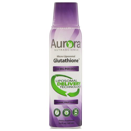 Aurora Nutrascience, Micro-Liposomal Glutathione, Organic Fruit Flavor, 250 mg, 5.4 fl oz (160 ml) Review
