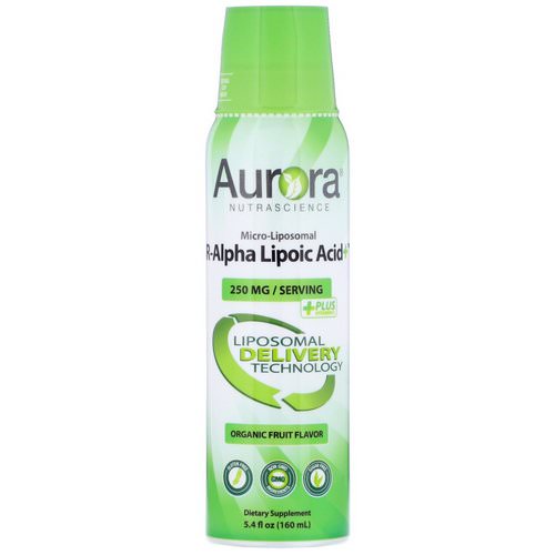 Aurora Nutrascience, Micro-Liposomal R-Alpha Lipoic Acid+, Organic Fruit Flavor, 250 mg, 5.4 fl oz (160 ml)  Review
