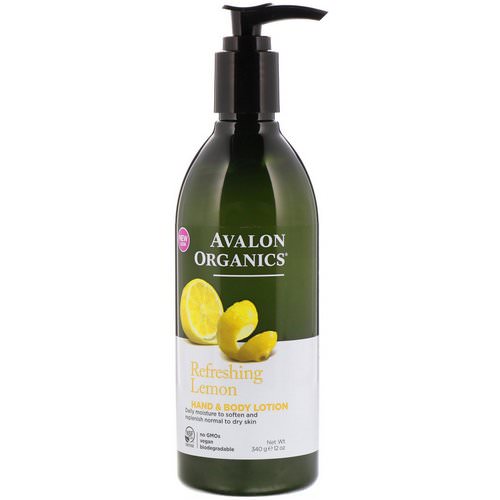 Avalon Organics, Hand & Body Lotion, Refreshing Lemon, 12 oz (340 g) Review
