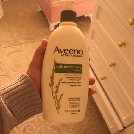 Aveeno, Daily Moisturizing Lotion, Fragrance Free, 18 fl oz (532 ml) Review