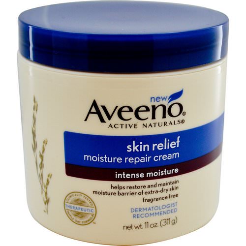 Aveeno, Active Naturals, Skin Relief Moisture Repair Cream, Fragrance Free, 11 oz (311 g) Review
