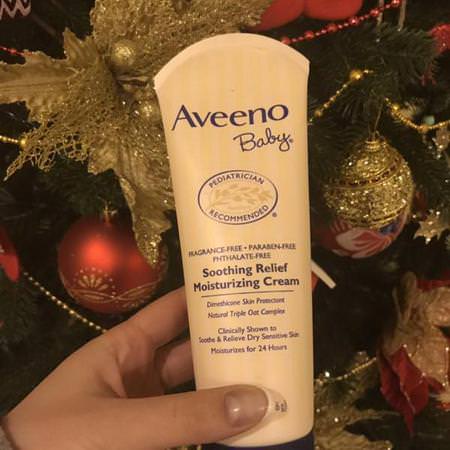 Aveeno, Baby, Soothing Relief Moisturizing Cream, Fragrance-Free, 8 oz (226 g) Review