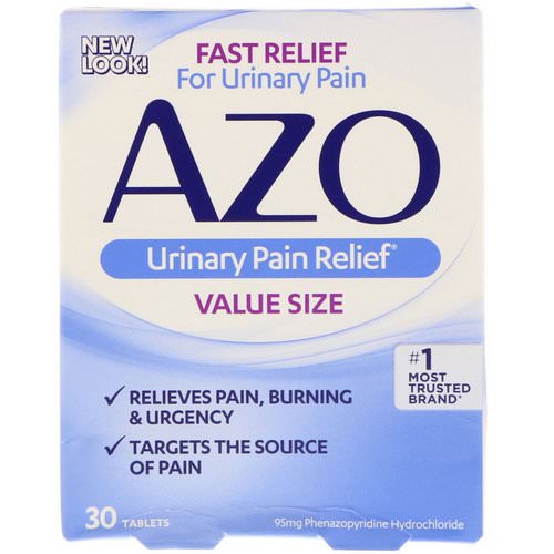 Azo, Urinary Pain Relief, 30 Tablets Review