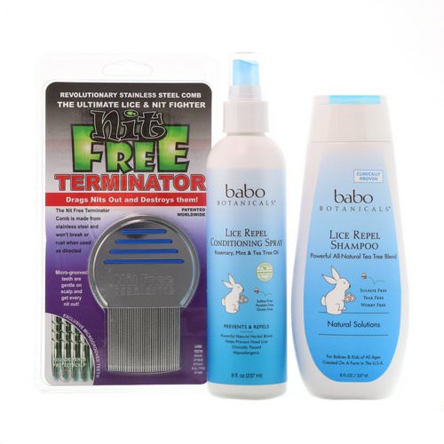Babo Botanicals, Lice Prevention Essentials Gift Set, 2 Pieces Plus Nit Review