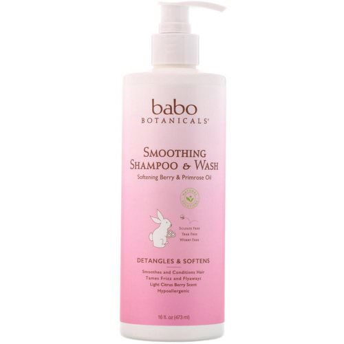 Babo Botanicals, Smoothing Shampoo & Wash, Softening Berry & Primrose Oil, 16 fl oz (473 ml) Review